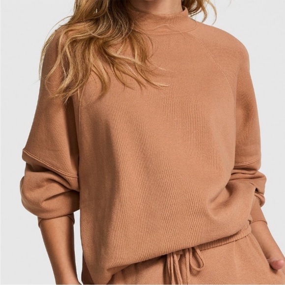 PINK Victoria's Secret Tops - NWT PINK Ivy Fleece Mock Neck Sweatshirt Medium